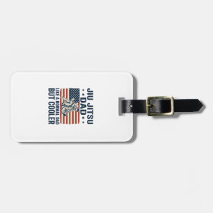 Jiu Jitsu Papa Vintage-Flag-Shirt-Design_1 Gepäckanhänger