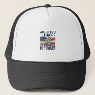 Jiu Jitsu Papa Vintage Flag Shirt Design_1 Truckerkappe