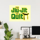 Jiu Jitsu Poster (Heimbüro)