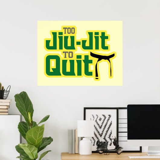 Jiu Jitsu Poster (Heimbüro)