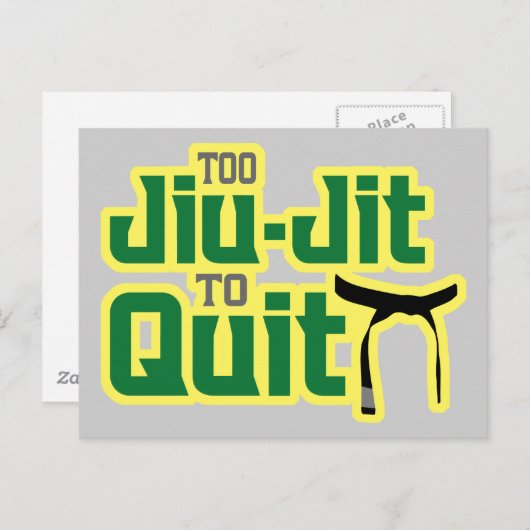 Jiu-Jitsu Postkarte (Vorne/Hinten)