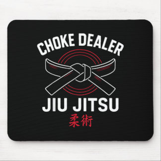 Jiu Jitsu Retro Vintage Choke Dealer Jiu Jitsu Mousepad
