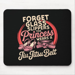 Jiu Jitsu Retro Vintage Vergiss Glas Schuhe Dies Mousepad
