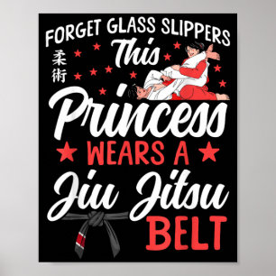 Jiu Jitsu Retro Vintage Vergiss Glas Schuhe Dies Poster