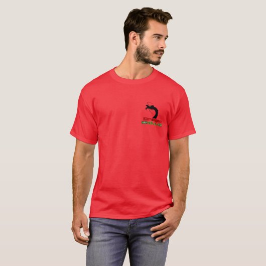 Jiu-Jitsu Rot-Drache T-Shirt (Vorne ganz)