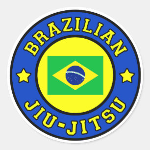 Jiu Jitsu Runder Aufkleber