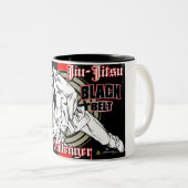 Jiu-Jitsu schwarzer Gurt-Tasse Zweifarbige Tasse (VorderseiteRechts)