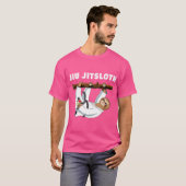 Jiu Jitsu Shirt Sloth Funny Black Belt Kampfkunst (Vorne ganz)