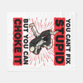 Jiu Jitsu Sie können nicht reparieren Stupid, sond Fleecedecke (Vorderseite (Horizontal))