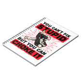 Jiu Jitsu Sie können nicht reparieren Stupid, sond Notizblock (Linke Seite)