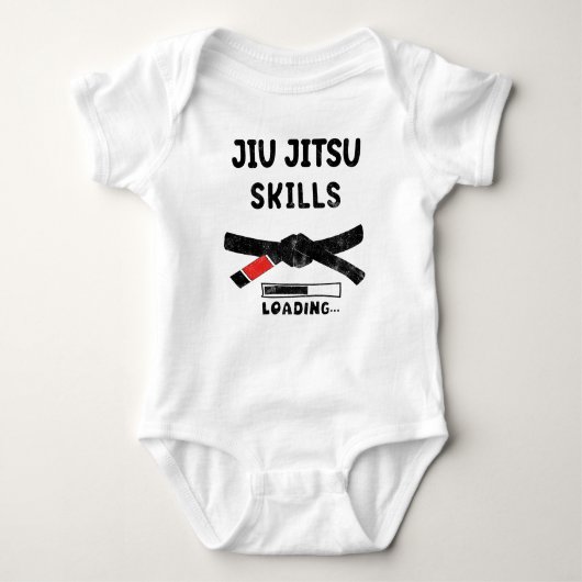 Jiu-jitsu Skills Loading, Brasilianer Jiu Jitsu Baby Strampler (Vorderseite)