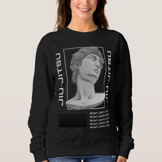 Jiu Jitsu Statue Head MMA Wrestling BJJ Boxing Sweatshirt (Vorderseite)