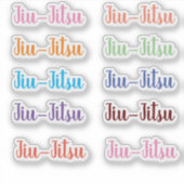 Jiu-Jitsu Stickers Aufkleber (Vorderseite)