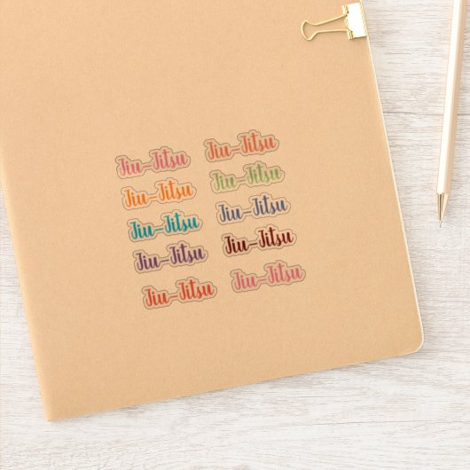 Jiu-Jitsu Stickers Aufkleber (Notizbuch)