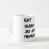 Jiu Jitsu Tasse - ESSEN Sie WIEDERHOLUNG DES (Vorderseite Links)