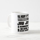 Jiu Jitsu - Terminologie Kaffee-Tasse Kaffeetasse (Vorderseite Links)