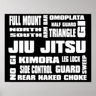 Jiu Jitsu Terminologie Poster