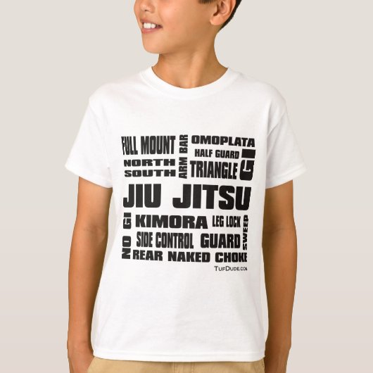 Jiu Jitsu - Terminologie T-Shirt (Vorderseite)