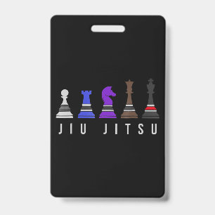 Jiu-Jitsu-Training Schach, Geschenk BJJ mit Text. Ausweis