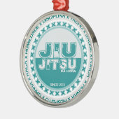 Jiu Jitsu Training und Disziplin by BJJH,- Achtung Silbernes Ornament (Links)