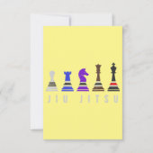 jiu jitsu Trainingschach, Geschenk bjj mit Text Dankeskarte (Vorderseite)