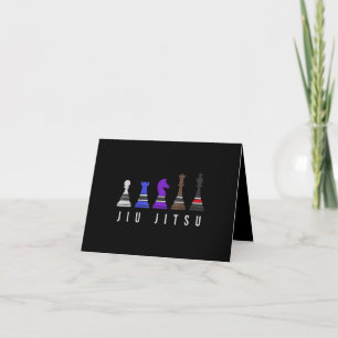 jiu jitsu    Trainingschach, Geschenk bjj mit Text Dankeskarte
