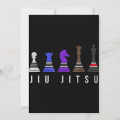 jiu jitsu Trainingschach, Geschenk bjj mit Text Dankeskarte (Vorderseite)