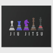 jiu jitsu    Trainingschach, Geschenk bjj mit Text Geschenkpapier (Flach)