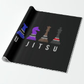 jiu jitsu Trainingschach, Geschenk bjj mit Text Geschenkpapier (Ungerollt)