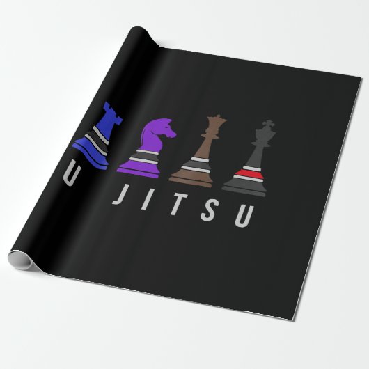jiu jitsu    Trainingschach, Geschenk bjj mit Text Geschenkpapier (Ungerollt)