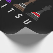 jiu jitsu    Trainingschach, Geschenk bjj mit Text Geschenkpapier (Ecke)