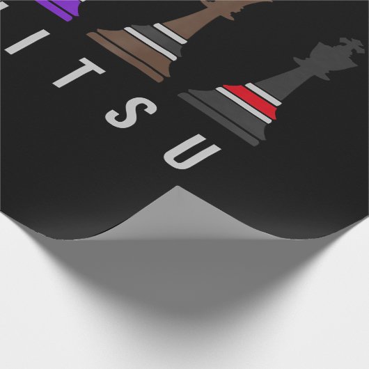 jiu jitsu Trainingschach, Geschenk bjj mit Text Geschenkpapier (Ecke)