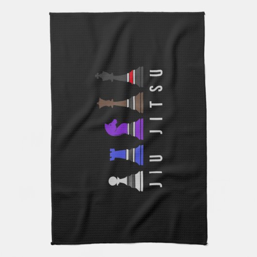 jiu jitsu    Trainingschach, Geschenk bjj mit Text Geschirrtuch (Vertikal)