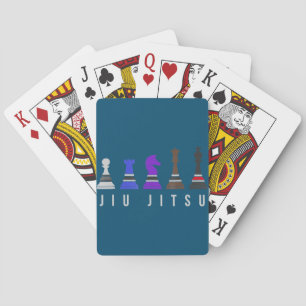 jiu jitsu Trainingschach, Geschenk bjj mit Text Spielkarten