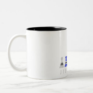 jiu jitsu Trainingschach, Geschenk bjj mit Text Zweifarbige Tasse