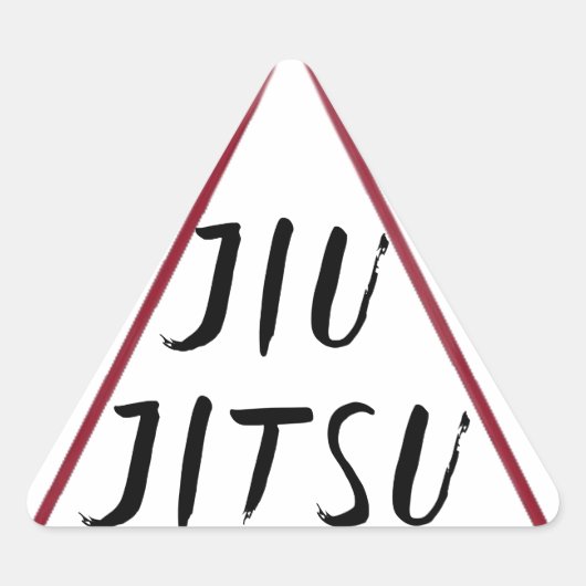 Jiu Jitsu Triangle Car Sticker Decal (Vorderseite)