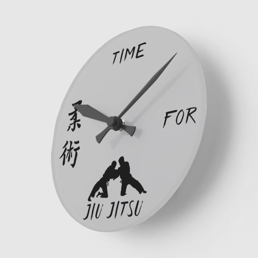 Jiu-Jitsu Uhrgeschenk Runde Wanduhr (Winkel)