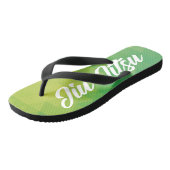 Jiu Jitsu Umdrehe Flop - Green Badesandalen (Schrägansicht)