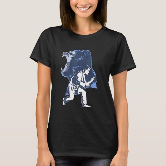 Jiu Jitsu und Grappling Gorilla T-Shirt (Vorderseite)