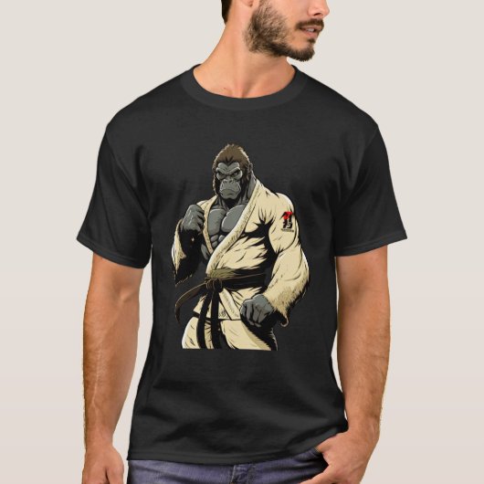 Jiu Jitsu und Grappling Gorilla T-Shirt (Vorderseite)
