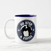 Jiu Jitsu und Kaffee-Tasse Zweifarbige Tasse (Links)