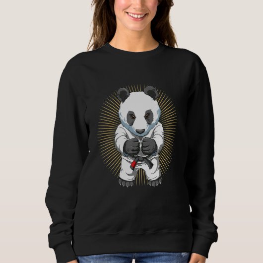 Jiu Jitsu und Panda Bjj und Grappling aus Brasilie Sweatshirt (Vorderseite)