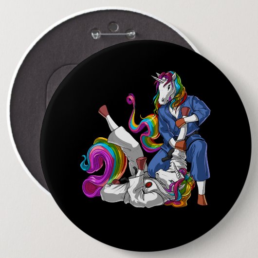 Jiu-Jitsu Unicorns Button (Vorne & Hinten)