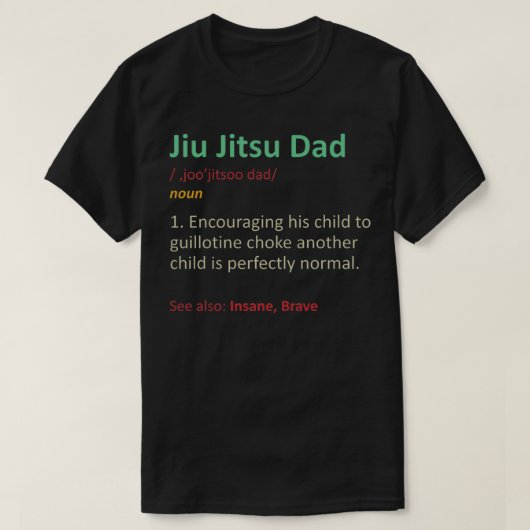 Jiu Jitsu Vater 1 T-Shirt (Design vorne)
