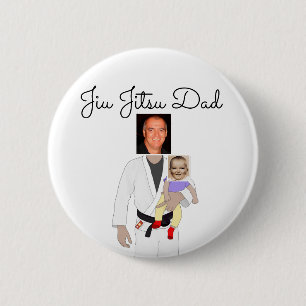 Jiu Jitsu Vater Benutzerdefinierte Foto und handge Button