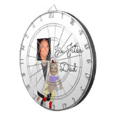 Jiu Jitsu Vater Benutzerdefinierte Foto und handge Dartscheibe (Vorderseite rechts)