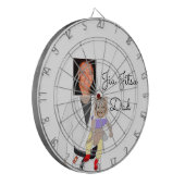 Jiu Jitsu Vater Benutzerdefinierte Foto und handge Dartscheibe (Vorderseite Links)