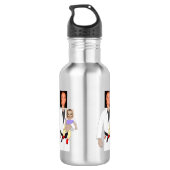 Jiu Jitsu Vater Benutzerdefinierte Foto und handge Edelstahlflasche (Rückseite)