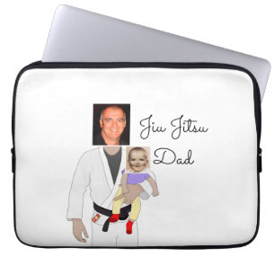 Jiu Jitsu Vater Benutzerdefinierte Foto und handge Laptopschutzhülle