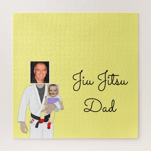 Jiu Jitsu Vater Benutzerdefinierte Foto und handge Puzzle (Vertikal)